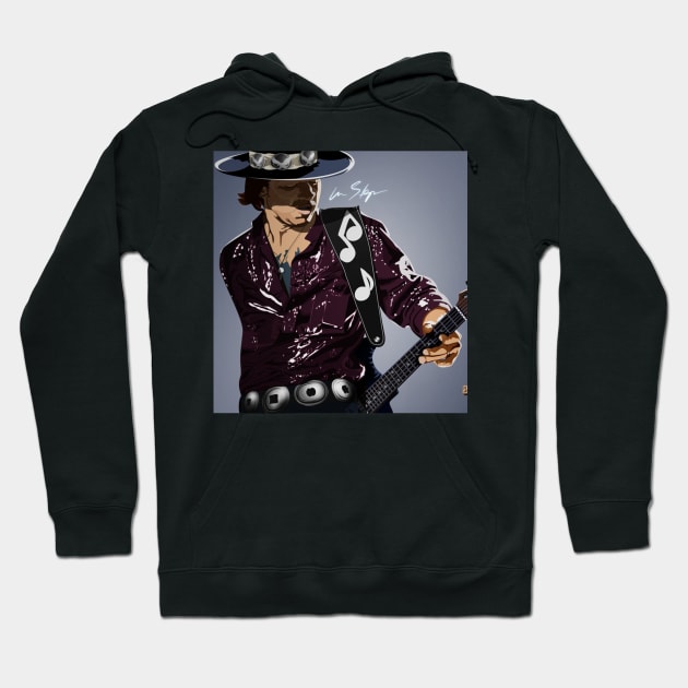 Stevie Ray Vaughan Hoodie by xnewsomefiles